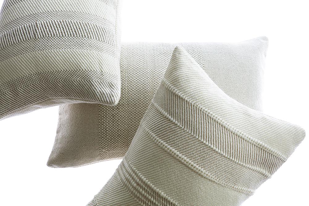 Ivory Handwoven Chic Lumbar Pillow - Image 2