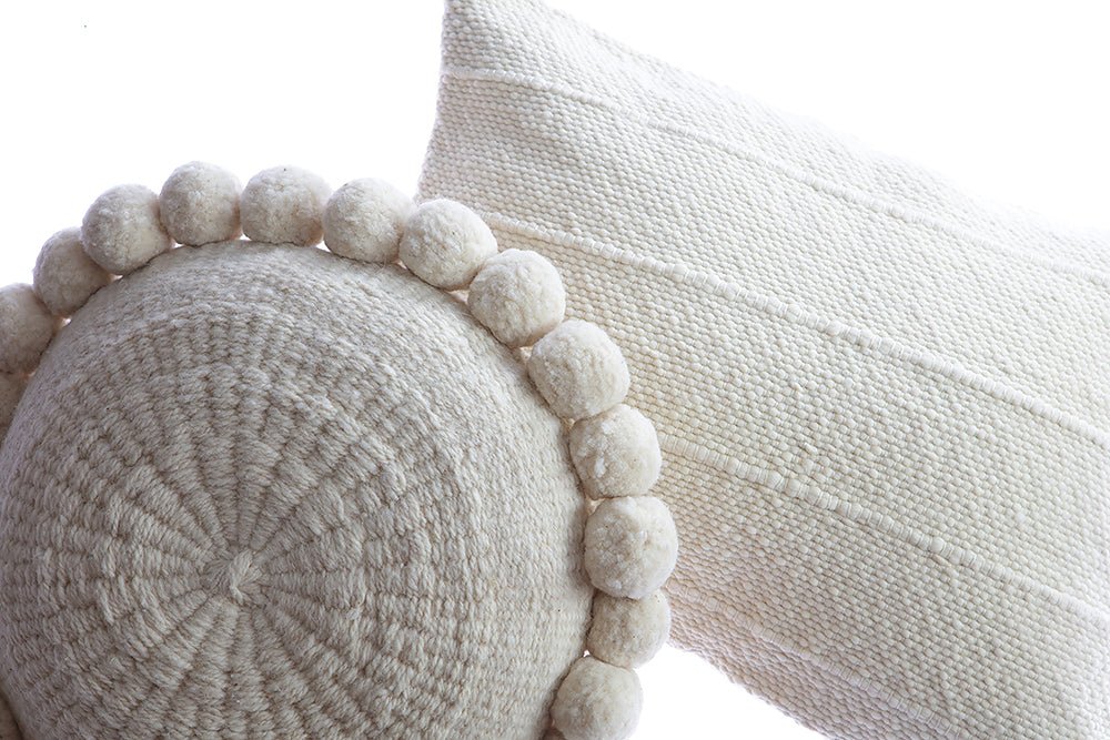 Thin Stripe Wool Lumbar Pillow - Image 3
