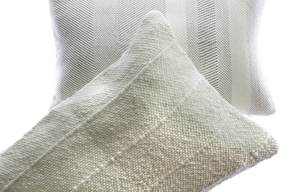 Thin Stripe Wool Lumbar Pillow - Image 2