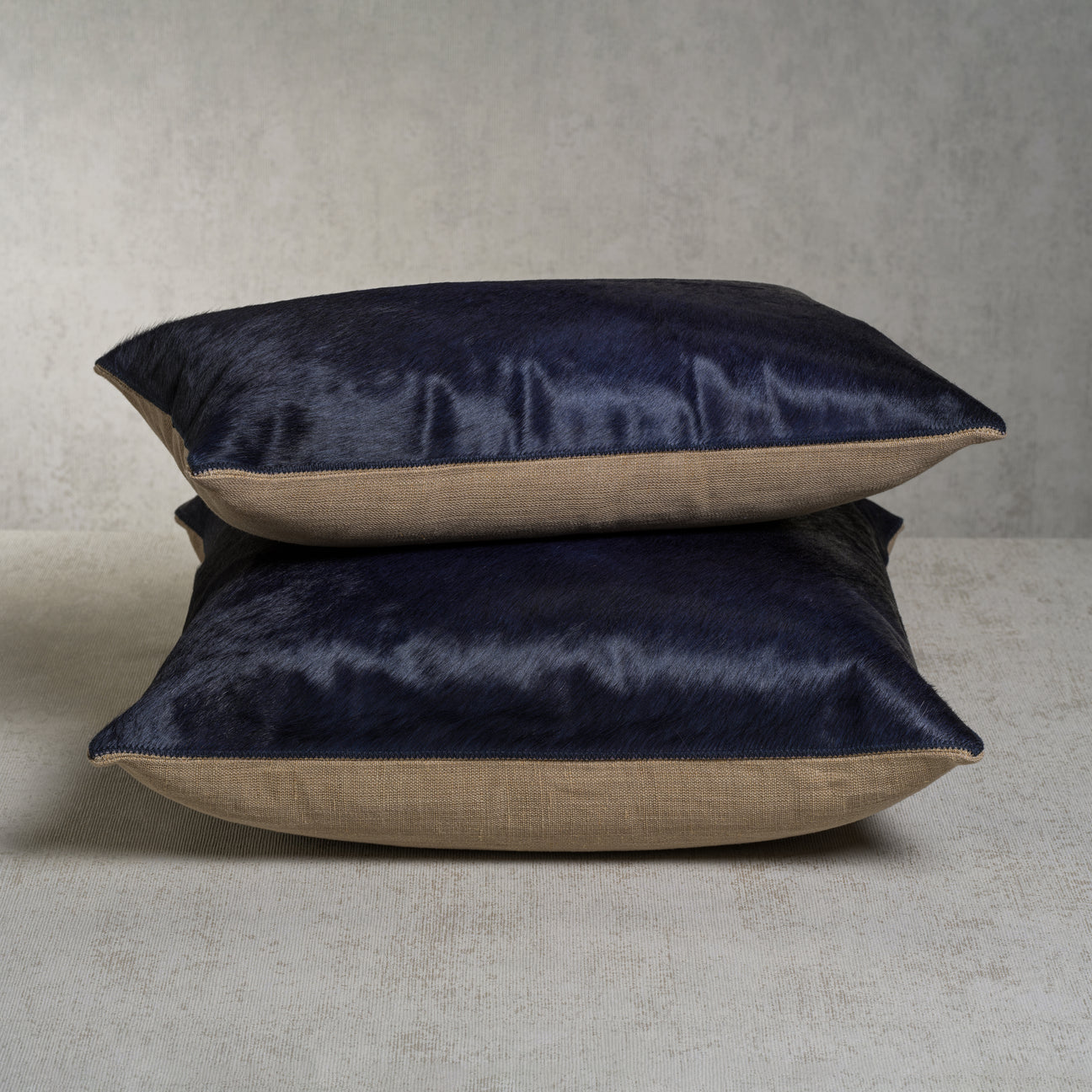 Hair on Hide Leather Throw Pillow - Image 2